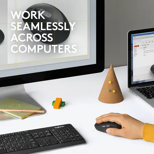 Logitech M590 Multi-Device Silent ratón Oficina mano derecha