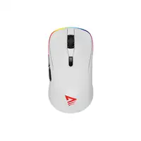 Savio RIFT WHITE gaming mouse RGB Dual Mode ratón Juego mano derecha Bluetooth