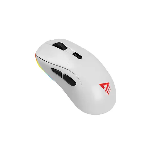 Savio RIFT WHITE gaming mouse RGB Dual Mode ratón Juego mano derecha Bluetooth