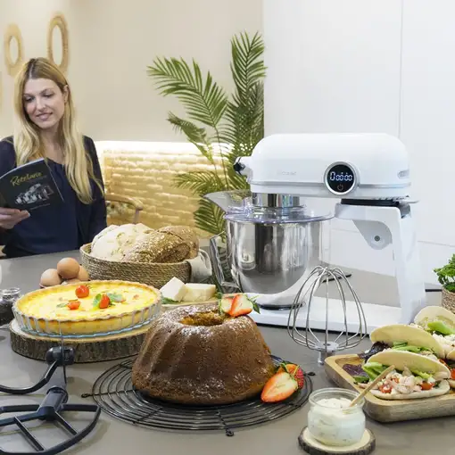 Cecotec Batidora amasadora Batidora Amasadora Twist&Fusion 4500 Luxury White