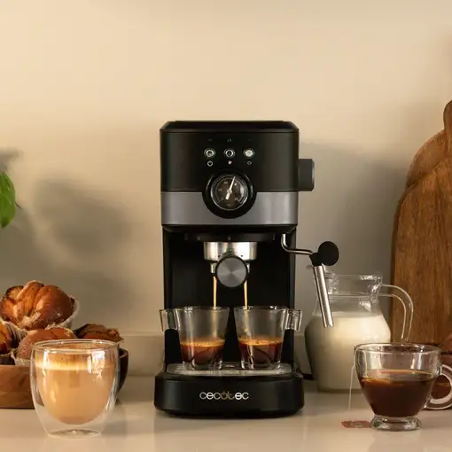 Cecotec Cafetera express Power Espresso 20 Pecan Pro