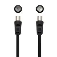 Nanocable 10.26.0202 cable coaxial 3C-2V 1,8 m 9,5 mm Negro
