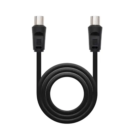 Nanocable 10.26.0202 cable coaxial 3C-2V 1,8 m 9,5 mm Negro