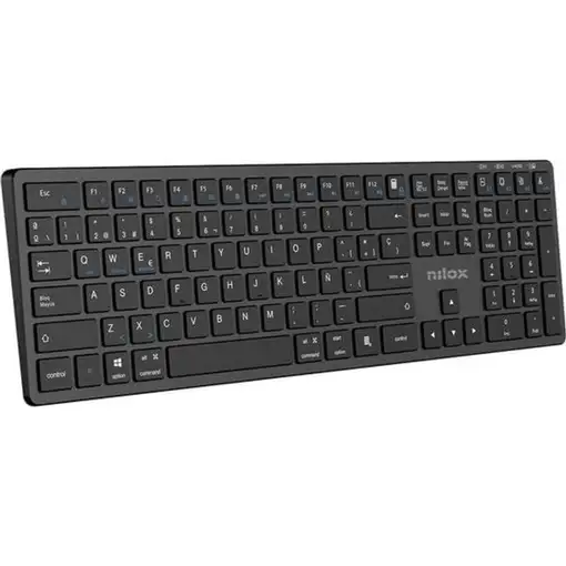 Nilox PRO WIRELESS BLACK ESPANOL teclado Hogar / Oficina USB + Bluetooth QWERTY Es