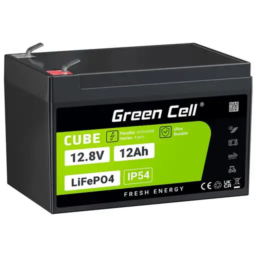 Green Cell LFPGC12V12AH batería para sistema ups Fosfato de hierro-litio (LiFePo4) Green Cell LFPGC12V12AH batería para sistema ups Fosfato de hierro-litio (LiFePo4)