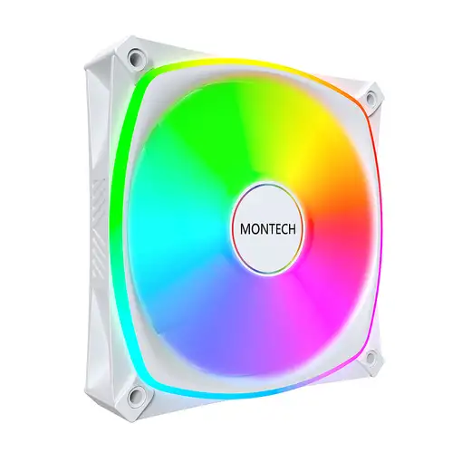 Montech RX120 PRO Carcasa del ordenador Ventilador 12 cm Blanco 3 pieza(s)