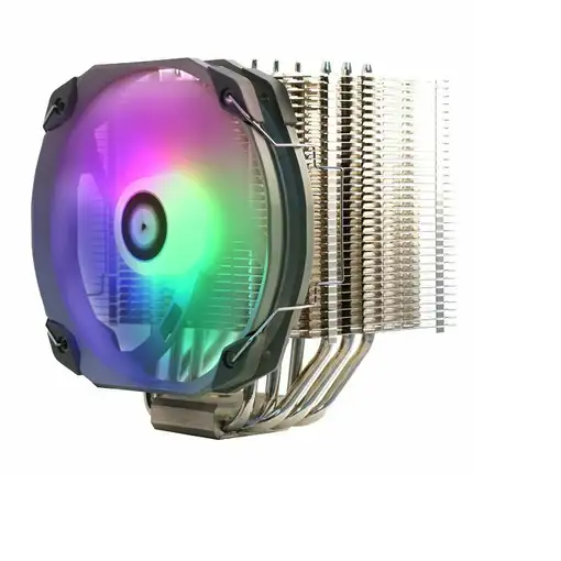 Thermalright HR-02 Plus Procesador Disipador térmico/Radiador 14 cm Plata, Blanco