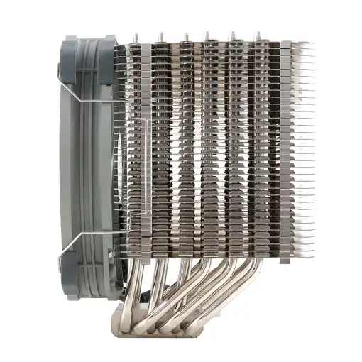 Thermalright HR-02 Plus Procesador Disipador térmico/Radiador 14 cm Plata, Blanco