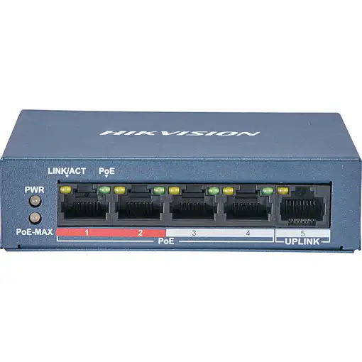 Hikvision DS-3E0105P-E/M(B) switch L2 Fast Ethernet (10/100)