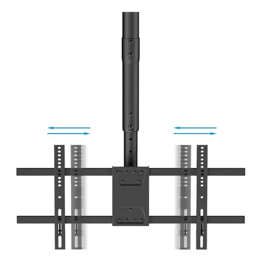 TooQ Soporte de Techo para 2 Pantallas 43"-86", Negro