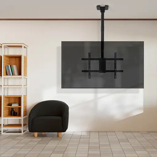 TooQ Soporte de Techo para Pantallas 43\-86\, Negro