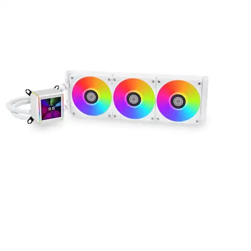 Lian Li GA II LCD Procesador Kit de refrigeración líquida 36 cm Blanco 1 pieza(s)