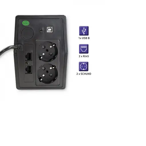 Qoltec Monolith sistema de alimentación ininterrumpida (UPS)