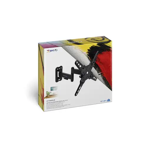 TooQ Soporte de Pared para Pantallas 13\-43\, Negro