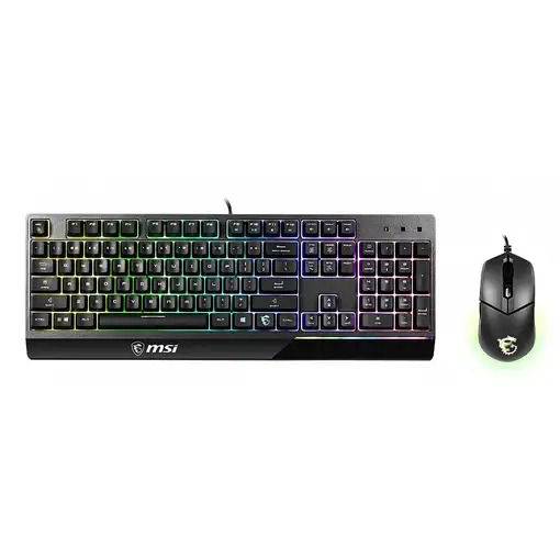 MSI VIGOR GK30 teclado Ratón incluido Juego USB QWERTY Inglés de EE. UU. Negro