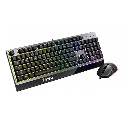 MSI VIGOR GK30 teclado Ratón incluido Juego USB QWERTY Inglés de EE. UU. Negro