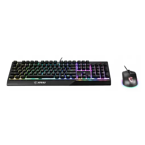 MSI VIGOR GK30 teclado Ratón incluido Juego USB QWERTY Inglés de EE. UU. Negro