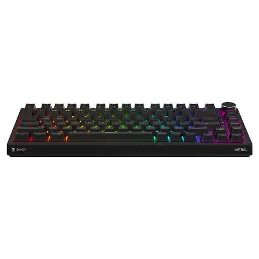 Savio ASTRAL BLACK JADE teclado Juego USB QWERTY Internacional de EE.UU. Negro