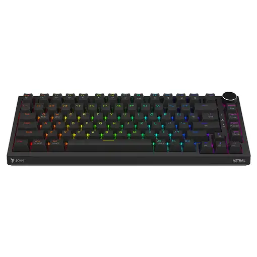 Savio ASTRAL BLACK JADE teclado Juego USB QWERTY Internacional de EE.UU. Negro