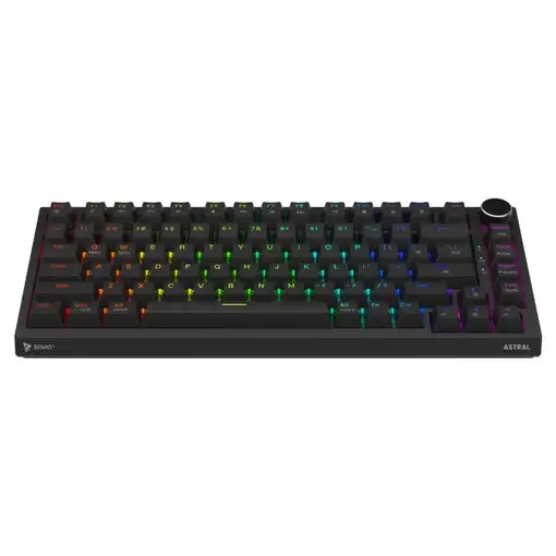 Savio ASTRAL BLACK JADE teclado Juego USB QWERTY Internacional de EE.UU. Negro