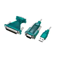 LogiLink UA0042B convertidor, repetidor y aislador en serie USB 2.0 RS-232 Verde