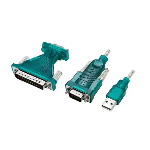 LogiLink UA0042B convertidor, repetidor y aislador en serie USB 2.0 RS-232 Verde