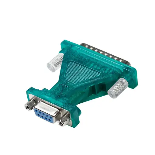 LogiLink UA0042B convertidor, repetidor y aislador en serie USB 2.0 RS-232 Verde