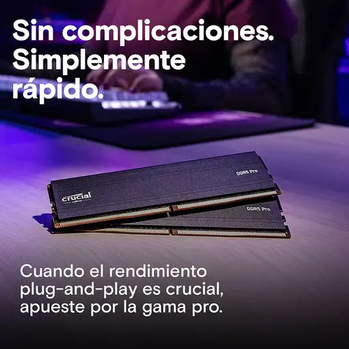 Crucial Pro CP2K64G56C46U5 módulo de memoria 128 GB 2 x 64 GB DDR5 288-pin DIMM