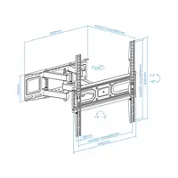 TooQ Soporte de pared para pantallas 32”- 70”