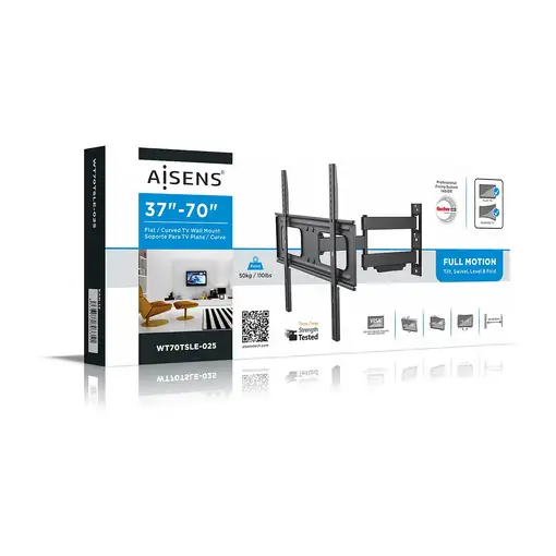 AISENS WT70TSLE-025 soporte para TV 177,8 cm (70\) Negro