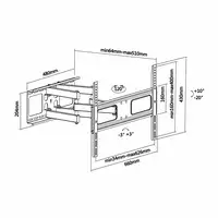 AISENS WT70TSLE-027 soporte para TV 177,8 cm (70'') Negro