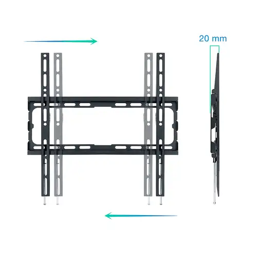 TooQ LP1070F-B soporte para TV 177,8 cm (70\) Negro