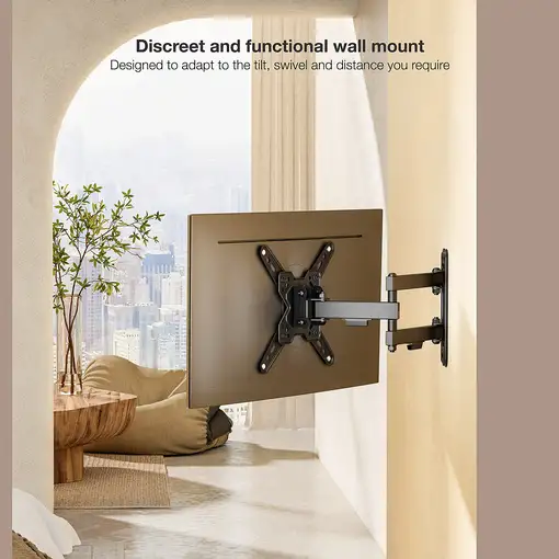 TooQ Soporte de Pared para Pantallas 13\-43\, Negro