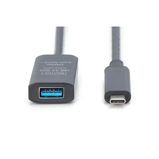 Digitus Cable de extensión USB 3.2 Gen2 10G activo, USB-C - USB-A, 5 m