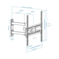 TooQ Soporte de pared para pantallas 32”- 55”