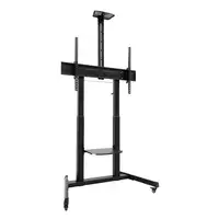 TooQ “AQUILES” Soporte de Suelo con Ruedas con Regulación de Altura para Pantallas