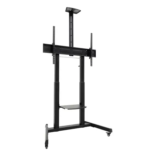 TooQ “AQUILES” Soporte de Suelo con Ruedas con Regulación de Altura para Pantallas