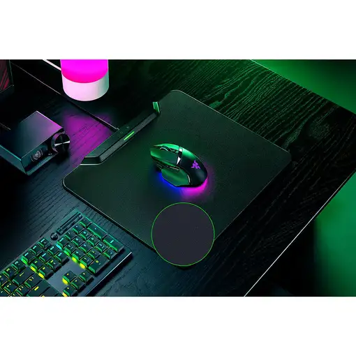 Razer HyperFlux V2 Alfombrilla de ratón para juegos Negro