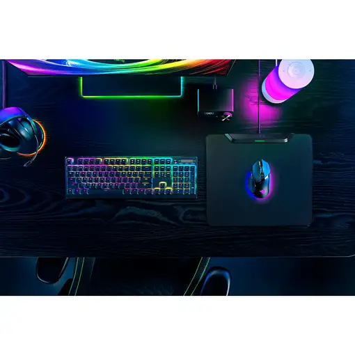 Razer HyperFlux V2 Alfombrilla de ratón para juegos Negro