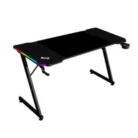 Mars Gaming MGD-X140RGB, Mesa Gaming Ergonómica, Iluminación ARGB con Mando, Fibra