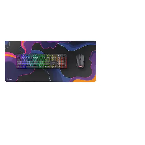 Trust GXT 759 XXL Alfombrilla de ratón para juegos Negro, Azul, Rosa, Violeta