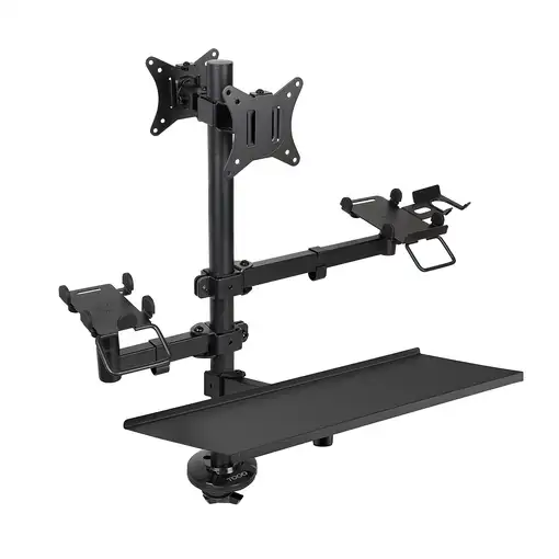 TooQ Soporte de Mesa para TPV/Impresora/Pantallas 17”-32”/Terminal/Lector/Teclado