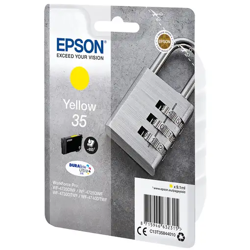 Epson Padlock Singlepack Yellow 35 DURABrite Ultra Ink