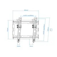 TooQ LP1044T-B soporte para TV 109,2 cm (43\) Negro