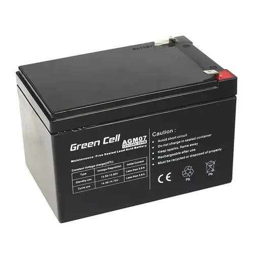 Green Cell AGM Battery 12V 12Ah - Batterie - 12.000 mAh Sealed Lead Acid (VRLA) Green Cell AGM Battery 12V 12Ah - Batterie - 12.000 mAh Sealed Lead Acid (VRLA)
