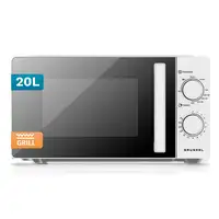 Microondas con grill blanco, 20L, 700 W, MWG-20GRILL GRUNKEL