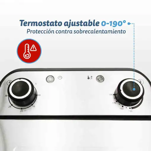 Freidora de aceite inox, 4,2 litros, 3000 W, MAXIFRYPRO GRUNKEL