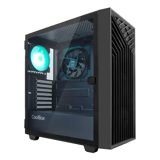 CoolBox GAMING CAJA ATX GA300 GRIDLINE ARGB BLACK USB-C 3.2 GEN1 SIN FTE