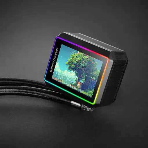 Mars Gaming ML-VISIONII360 Procesador Kit de refrigeración líquida 12 cm Negro