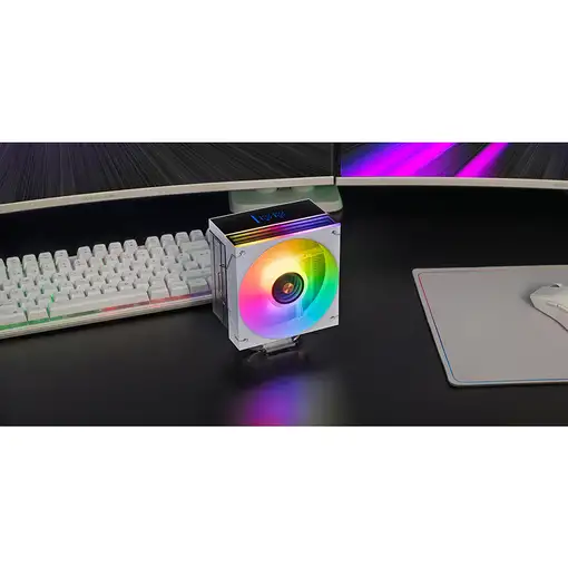 Mars Gaming MCPU-LCDW Procesador Refrigerador de aire 12 cm Blanco 1 pieza(s)